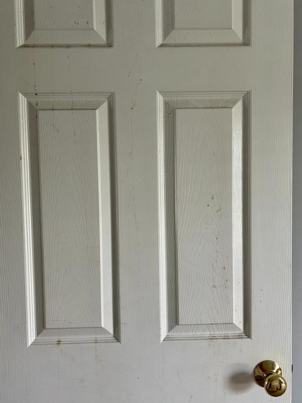 Close Up Bedroom Door Before
